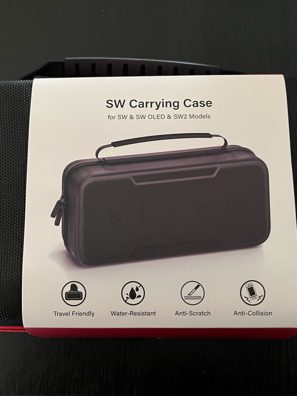 SW Carrying Case for Nintendo SW / SW OLED / SW2 - Black